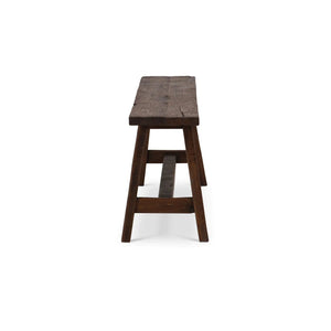 Rustic Teak Bench-Blue Hand Home