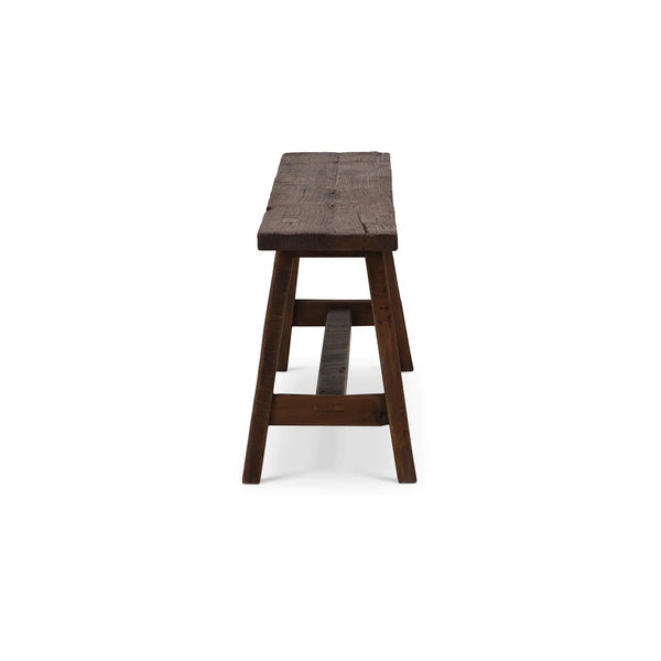 Rustic Teak Bench-Blue Hand Home