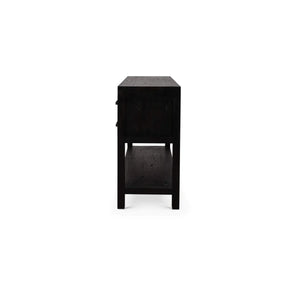 Tuscan Rustic Distressed Teak Console Table w/ 8 Drawers-Blue Hand Home