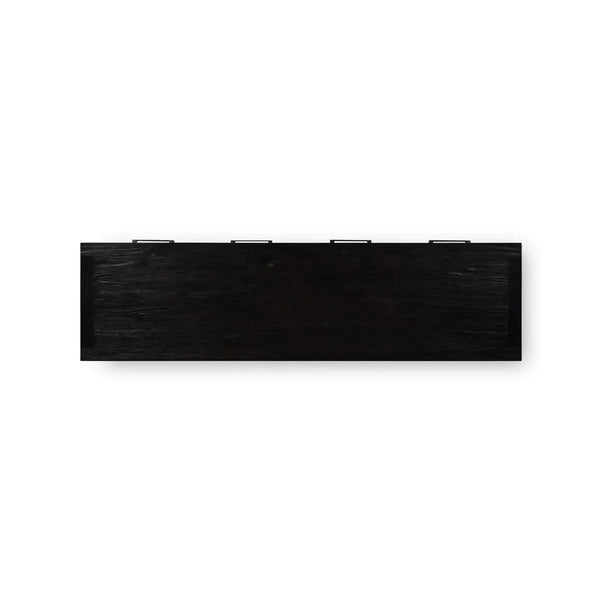 Tuscan Rustic Distressed Teak Console Table w/ 8 Drawers-Blue Hand Home