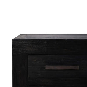 Tuscan Rustic Distressed Teak Console Table w/ 8 Drawers-Blue Hand Home