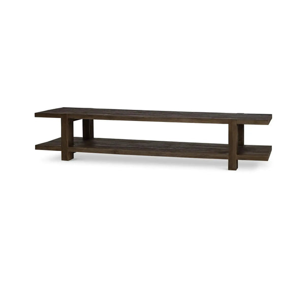 Tuscan Rustic Distressed Media Console - Teak-Blue Hand Home