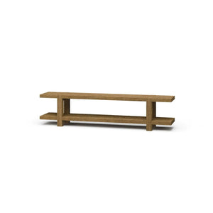 Tuscan Rustic Distressed 84" Teak Media Console - Teak-Blue Hand Home