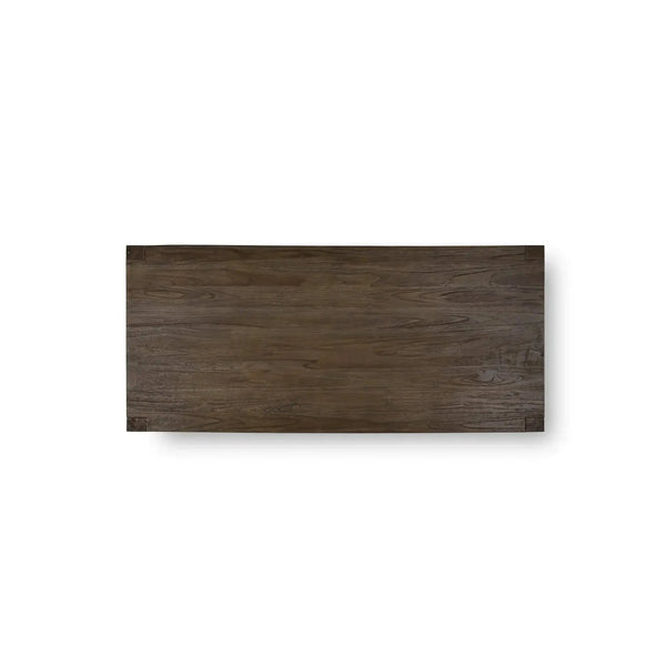 Tuscan Rustic Distressed Dining Table 72'' - Teak-Blue Hand Home
