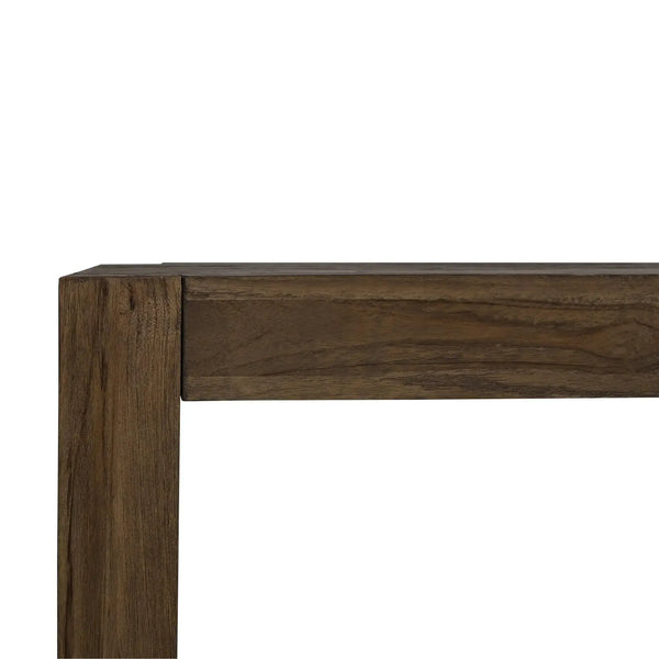 Tuscan Rustic Distressed Dining Table 84'' - Teak-Blue Hand Home