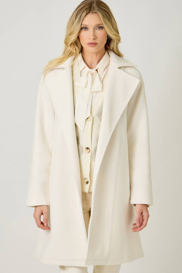60745 Lapel Collar Robe Coat-Blue Hand Home