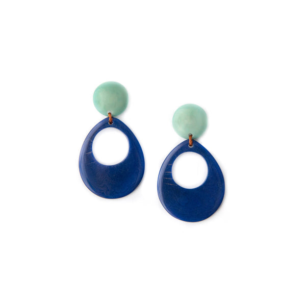 Mimi Earrings-Blue Hand Home