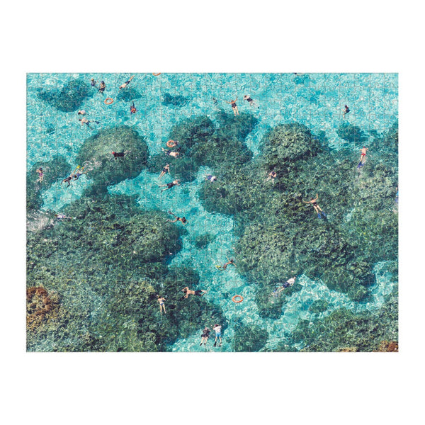Gray Malin The Beach Double-Sided 500 Piece Puzzle-Blue Hand Home