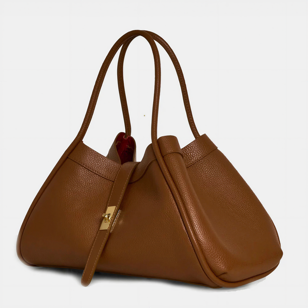 Elegant Large Genuine Leather Bag Made In Italy – 45x25x20