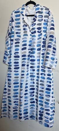 Aashi Dress-Lt. Blue Multi