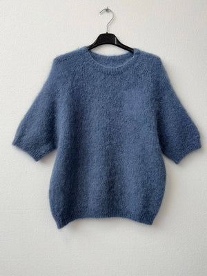 80% kid mohair sweater 3011: Rose bonbon-Blue Hand Home