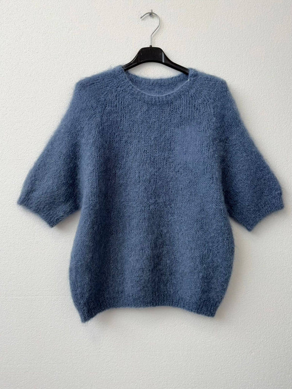 80% kid mohair sweater 3011: Ciel-Blue Hand Home