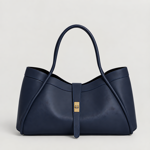 Elegant Large Genuine Leather Bag Made In Italy – 45x25x20