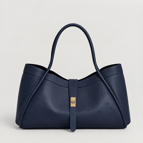 Elegant Large Genuine Leather Bag Made In Italy – 45x25x20