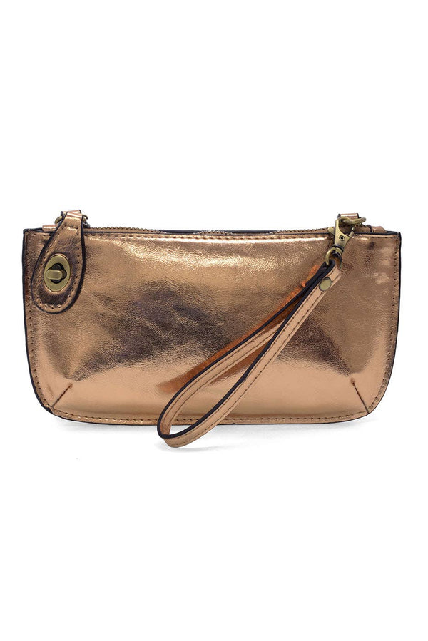 Liquid Metal Mini Crossbody Wristlet Clutch-Blue Hand Home