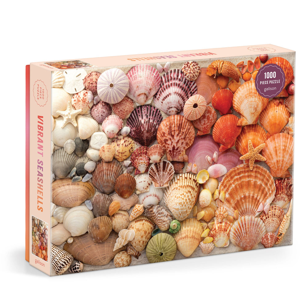 Vibrant Seashells 1000 Piece Puzzle-Blue Hand Home