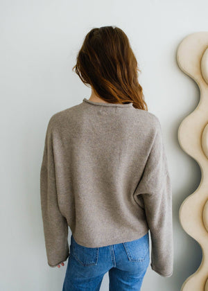 Mocha Piper Cardigan-Blue Hand Home