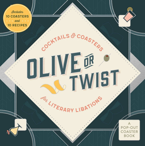Olive or Twist: Cocktails & Coasters for Literary Libations-Blue Hand Home