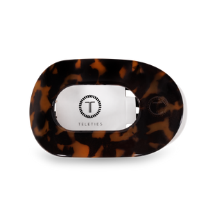 Round Flat Hair Clip | Medium | Tortoise-Blue Hand Home