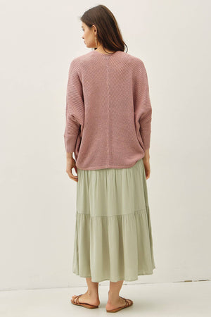 NEW COLOR- DOLMAN SLEEVE OPEN FRONT CARDIGAN-Blue Hand Home