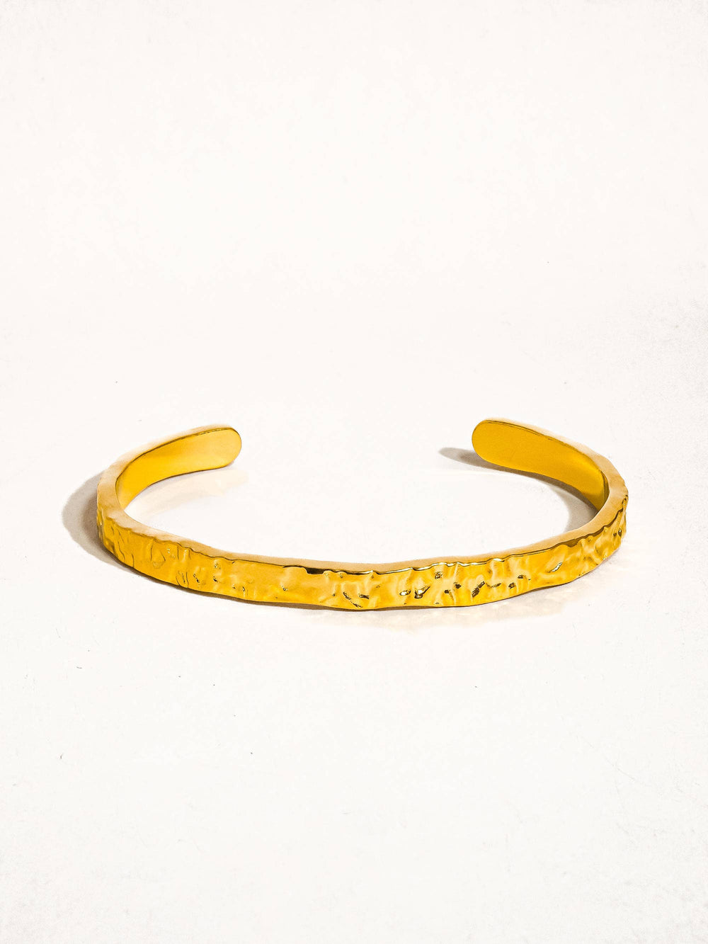 Bastien 18K Gold Non-Tarnish Textured Thin Bangle-Blue Hand Home