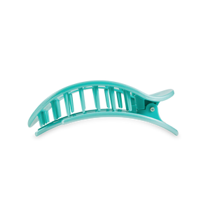 Round Flat Hair Clip | Medium | Totally Turquoise-Blue Hand Home
