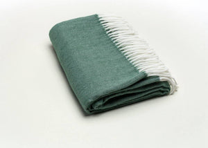 402 - Fringed Herringbone Throws-Blue Hand Home
