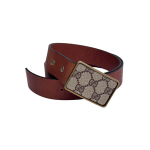 Boujee Belt | Upcycled Gucci & Leather-Blue Hand Home