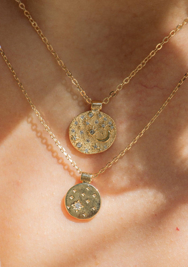 Stella Necklace-Blue Hand Home