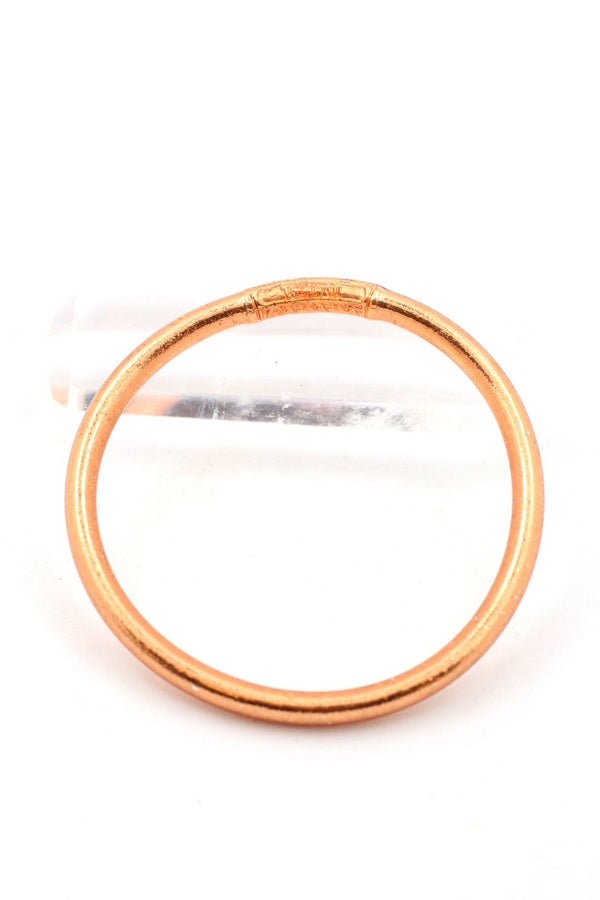 Single Thai Buddhist Temple Bracelet, Mantra Bangle, Metals-Blue Hand Home
