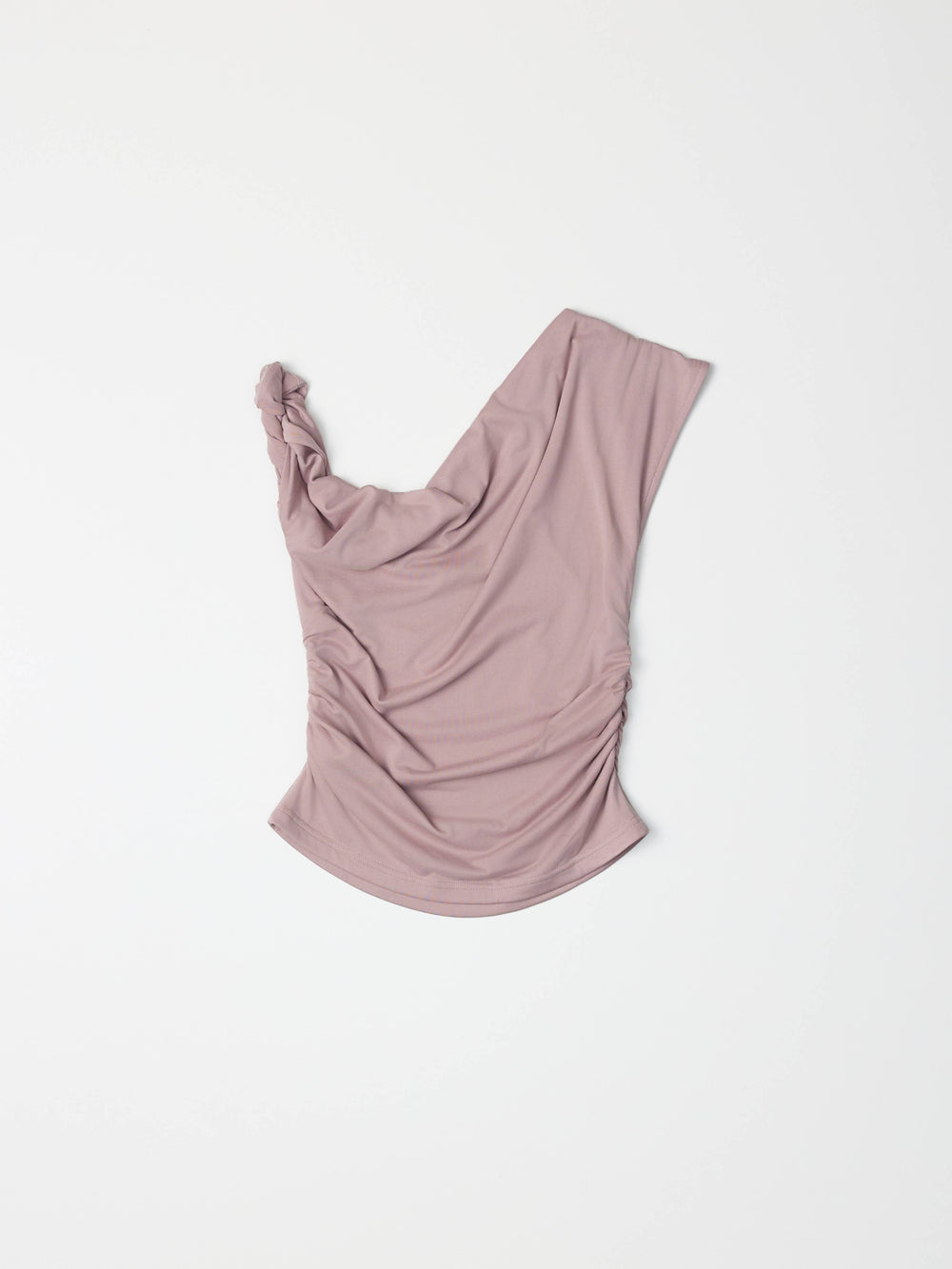 The Itria Top | Twist Shoulder Knit Top-Blue Hand Home