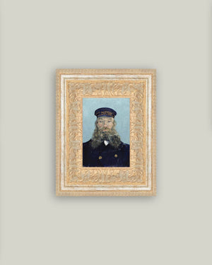 Portrait of a Postman Framed Antique Art-Blue Hand Home