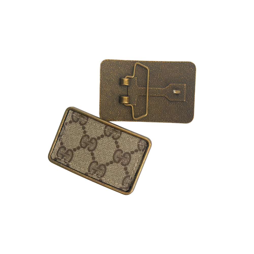 Boujee Belt Buckle | Upcycled Gucci-Blue Hand Home