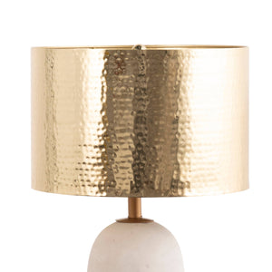Monroe 25" Concrete & Iron Table Lamp-Blue Hand Home