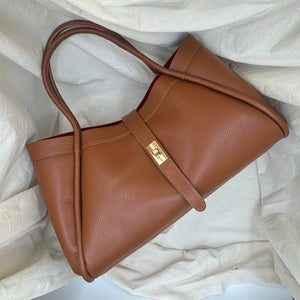 Elegant Large Genuine Leather Bag Made In Italy – 45x25x20