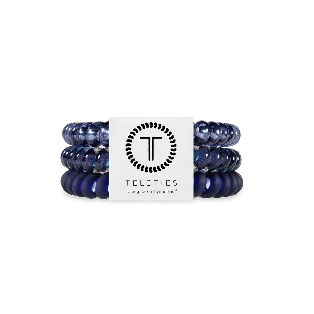 Spiral Hair Coils | Small | Nightfall Navy Hair Ties-Blue Hand Home