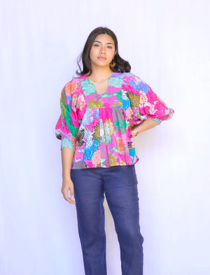 Anjou Top O/S - Bubblegum