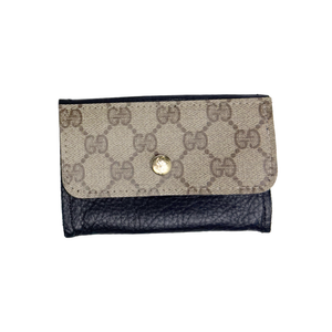 Tessa Wallet In Leather | Upcycled Gucci & LV-Blue Hand Home