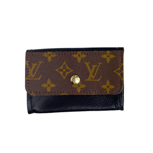 Tessa Wallet In Leather | Upcycled Gucci & LV-Blue Hand Home