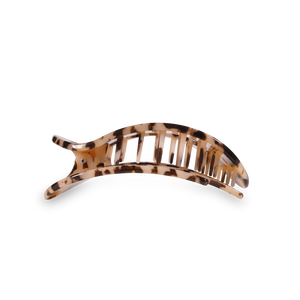 Round Flat Hair Clip | Medium | Blonde Tortoise-Blue Hand Home