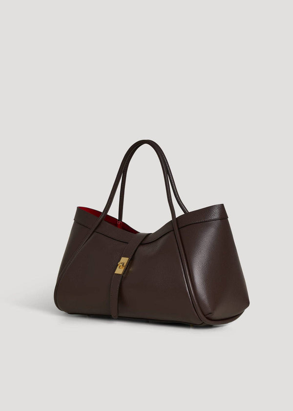 Elegant Large Genuine Leather Bag Made In Italy – 45x25x20