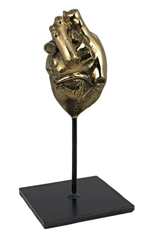Heart, Brass and Iron-Noir Furniture-Blue Hand Home
