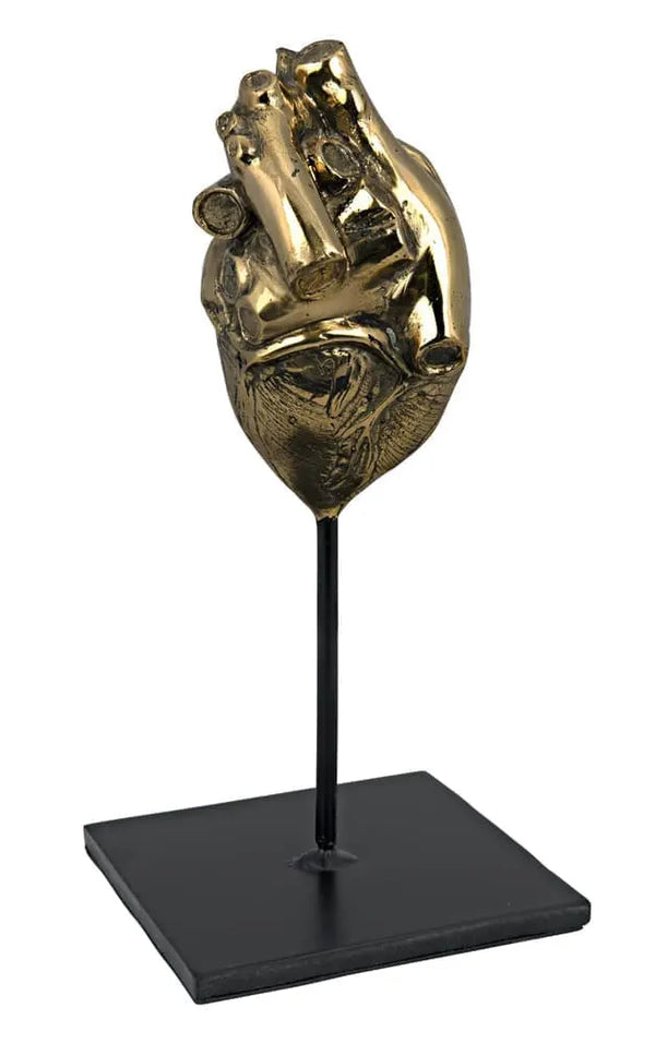 Heart, Brass and Iron-Noir Furniture-Blue Hand Home