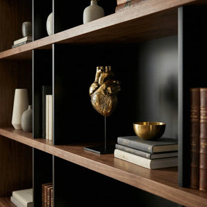 Heart, Brass and Iron-Noir Furniture-Blue Hand Home
