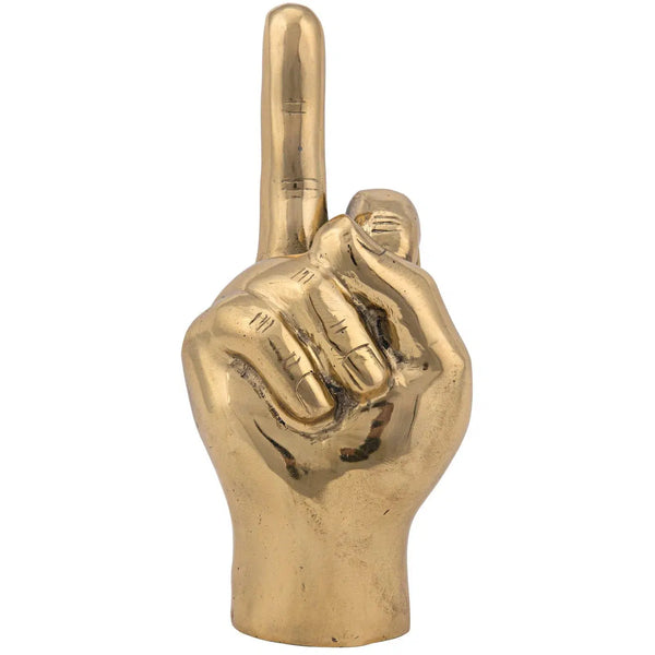 The Finger, Brass-Noir Furniture-Blue Hand Home