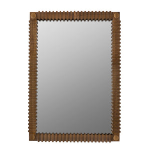 Rift Mirror, Teak-Blue Hand Home
