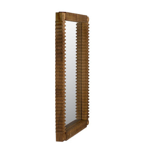 Rift Mirror, Teak-Blue Hand Home