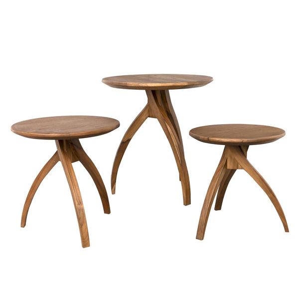 Vikram Side Table, L-Blue Hand Home