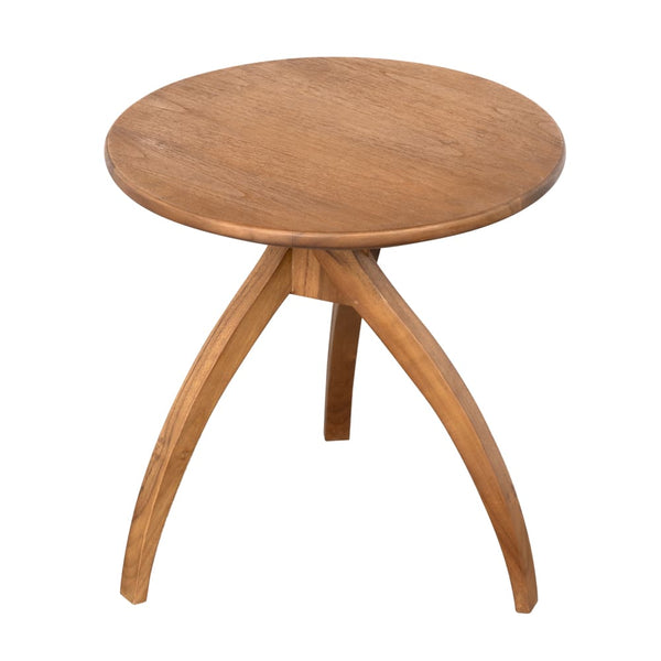 Vikram Side Table, M-Blue Hand Home