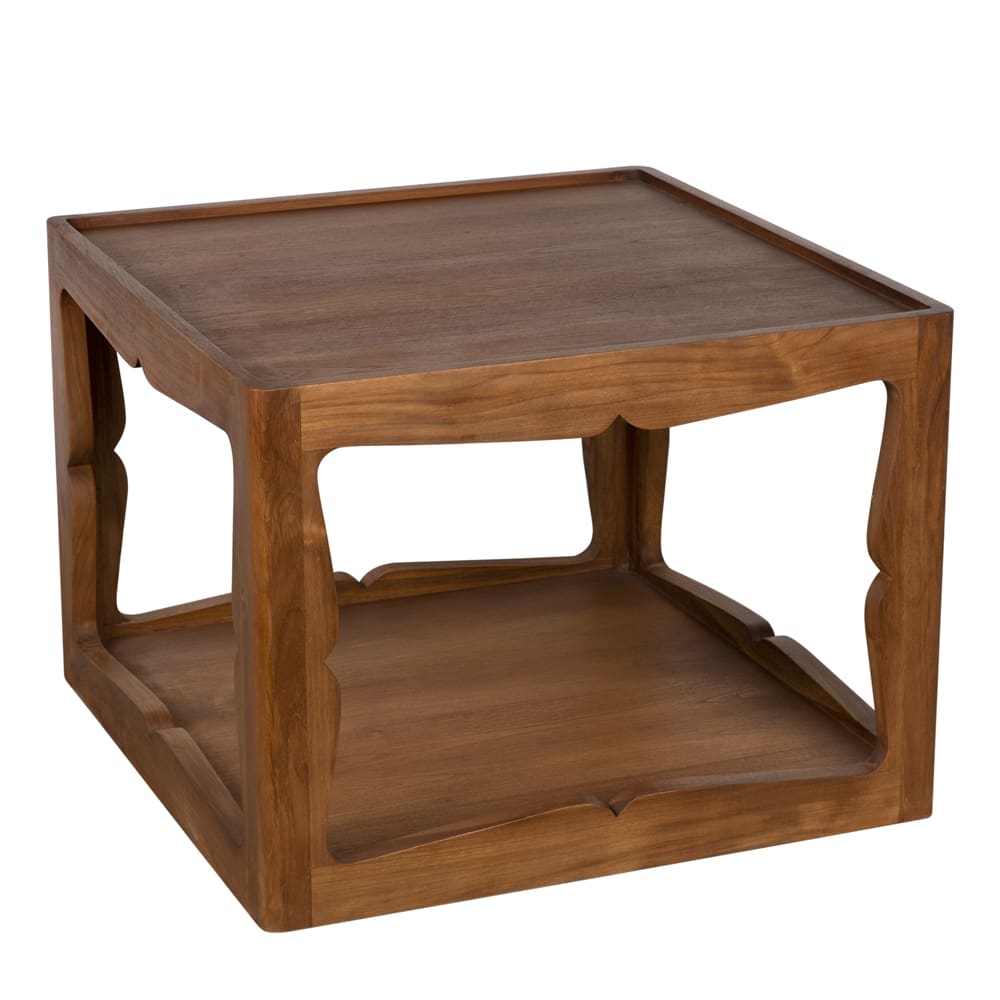 Kabbal Side Table, Low-Blue Hand Home